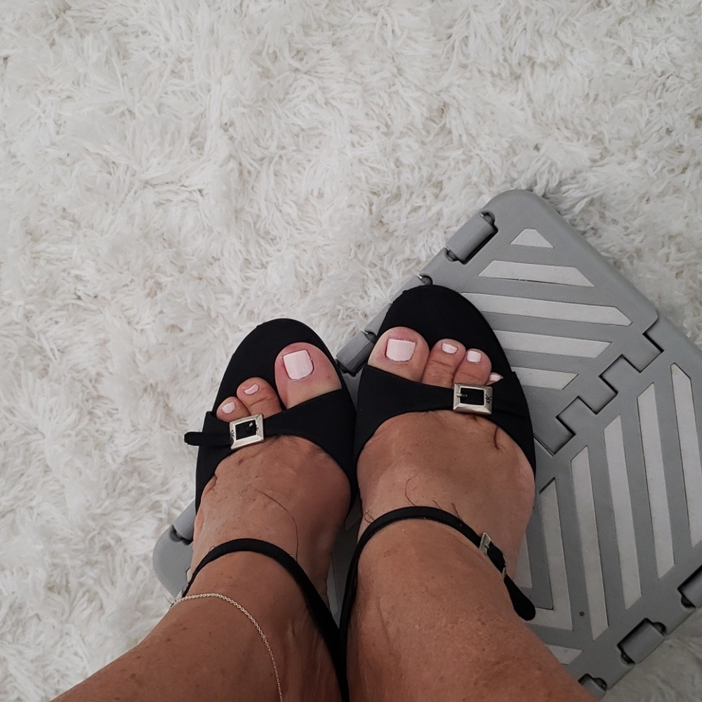 Calvin Klein sandal muted satin finish